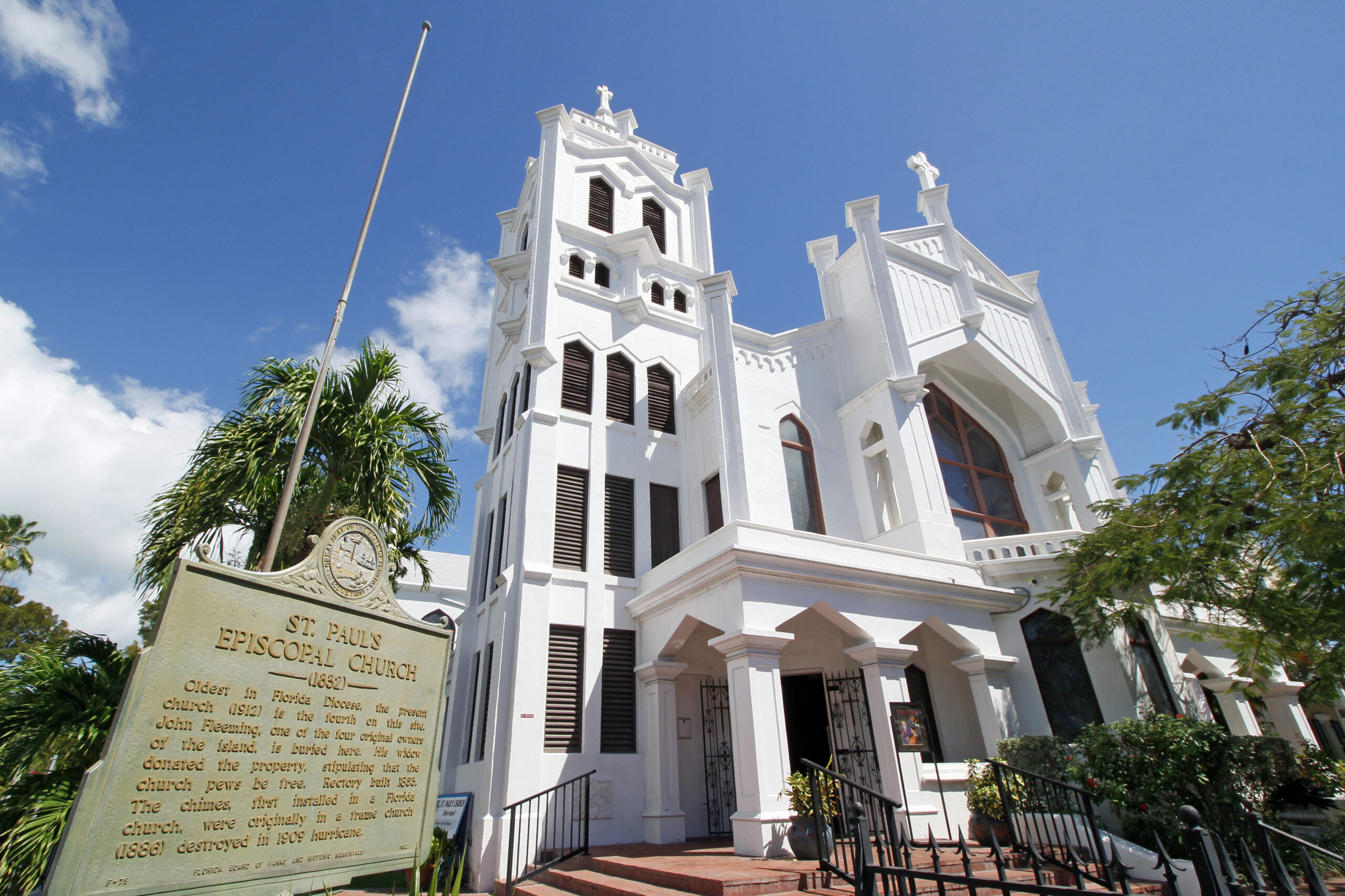 EUA. Floride. Les Keys. Key West. Centre historique et touristique. Eglise épiscopale Saint Paul.